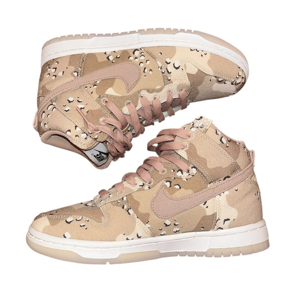 Nike Women's Dunk High Desert Camo DX2314-200 Women’s Size 6.5/Men’s Size 5 - Picture 9 of 14